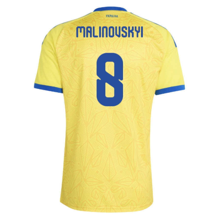 Ukraina Hemmatröja VM 2026 Ruslan Malinovskyi 8 Herr Fotbollströja