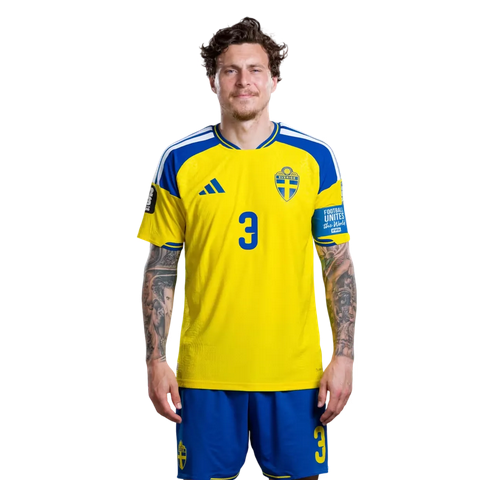 Victor Lindelöf 3 – Sverige VM 2026 Hemmaställ Fotbollströja Herr