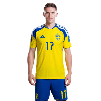 Viktor Gyökeres 17 – Sverige VM 2026 Hemmaställ Fotbollströja Herr