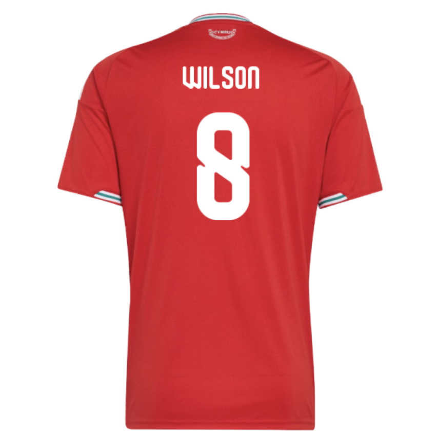 Wales Hemmatröja 2026/27 Harry Wilson 8 Herr Kortärmad Fotbollströja