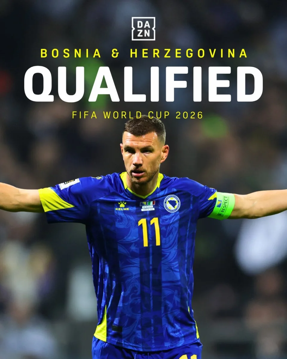 Bosnien och Hercegovina Hemmatröja VM 2026 Edin Džeko 11