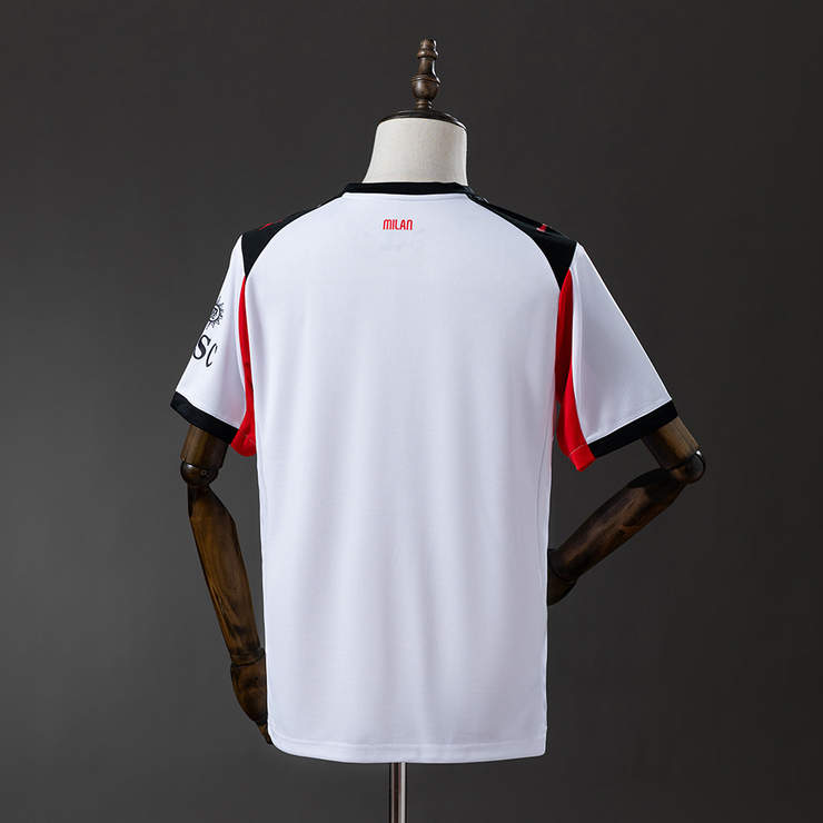 AC Milan 2025/26 Bortatröja Kortärmad Fotbollströja Herr