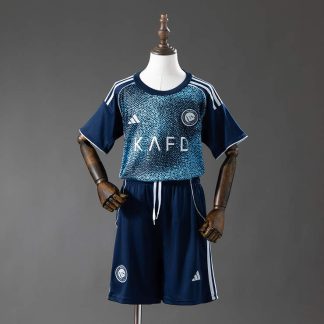 Al-Nassr 2025/26 Bortatröja Barn Fotbollströja med Shorts