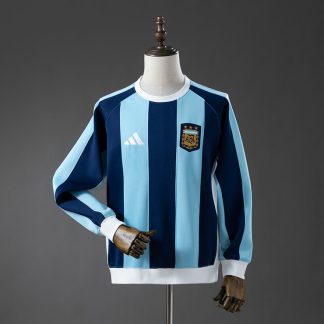 Argentina VM 2026 Mörkblå Blå Långärmad Herr Sweatshirt