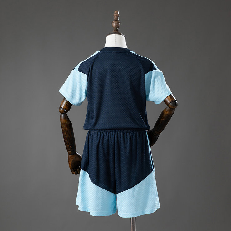 Argentina VM 2026 Träningsställ Barn Marinblå Fotbollströja med Shorts