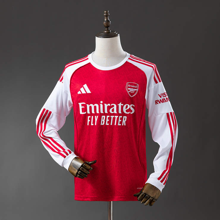 Arsenal 2025/26 Hemmatröja Långärmad Fotbollströja Herr