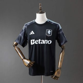 Aston Villa 2025/26 Bortatröja Kortärmad Fotbollströja Herr