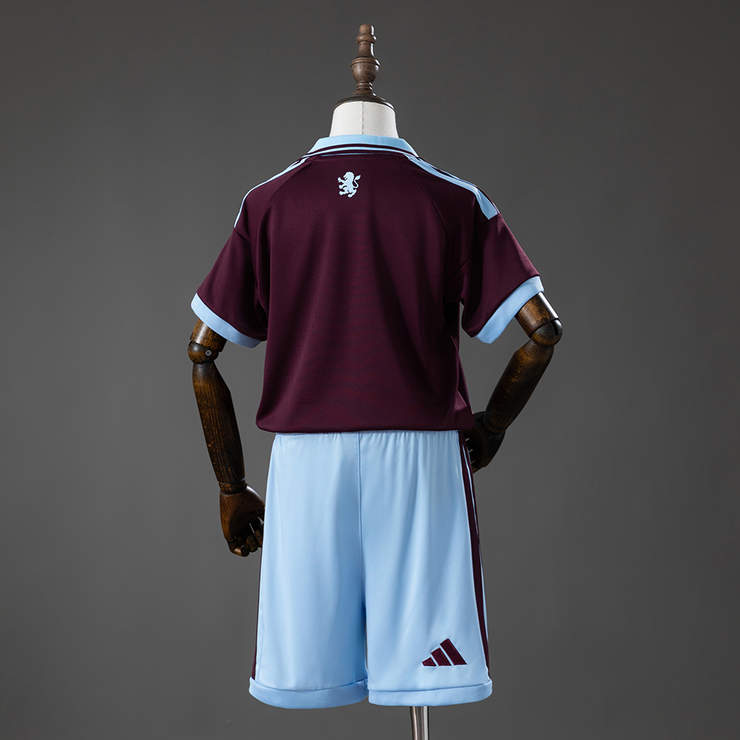 Aston Villa 2026/27 Hemmatröja Barn Fotbollsställ med Shorts