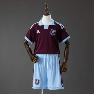 Aston Villa 2026/27 Hemmatröja Barn Fotbollsställ med Shorts