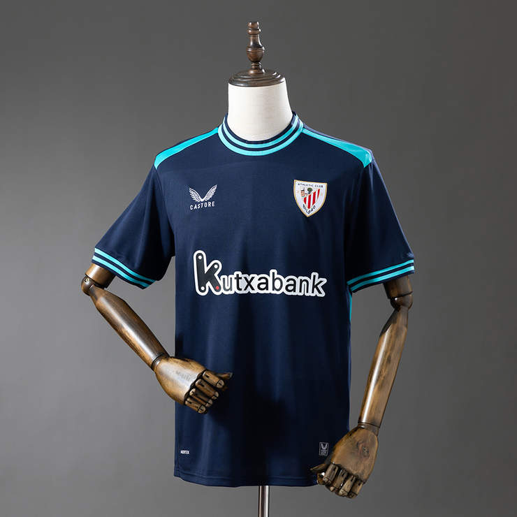 Athletic Bilbao 2025/26 Bortatröja Kortärmad Fotbollströja Herr