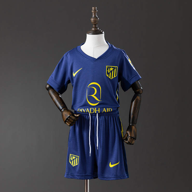 Atlético Madrid 2025/26 Bortaställ Barn Fotbollströja med Shorts