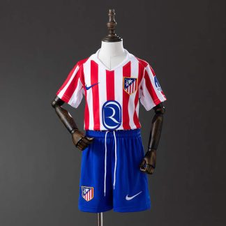 Atlético Madrid 2025/26 Hemmaställ Barn Fotbollströja med Shorts