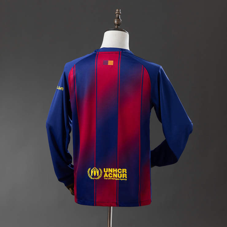 Barcelona 2025/26 Hemmatröja Långärmad Herr Fotbollströja