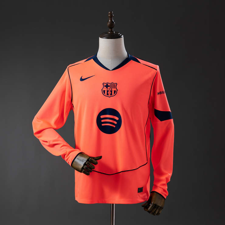Barcelona 2025/26 Tredjetröja Långärmad Herr Fotbollströja