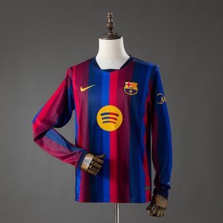 Barcelona 2026/27 Hemmatröja Herr Långärmad Fotbollströja