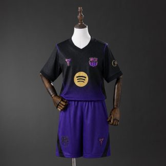Barcelona x Kobe Bryant 2026/27 Bortaställ Barn Fotbollströja Set med Shorts