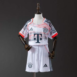 Bayern München 2025/26 Bortatröja Barn Fotbollströja med Shorts