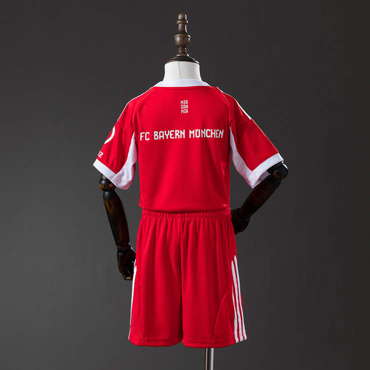 Bayern München 2025/26 Hemmatröja Barn Fotbollströja med Shorts