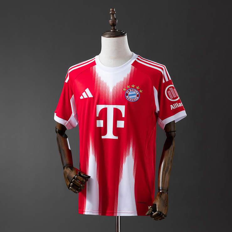 Bayern München 2025/26 Hemmatröja Kortärmad Fotbollströja Herr