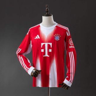 Bayern München 2025/26 Hemmatröja Långärmad Fotbollströja Herr