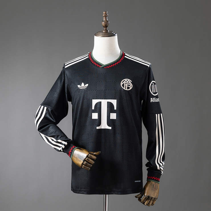 Bayern München 2025/26 Tredjetröja Långärmad Fotbollströja Herr