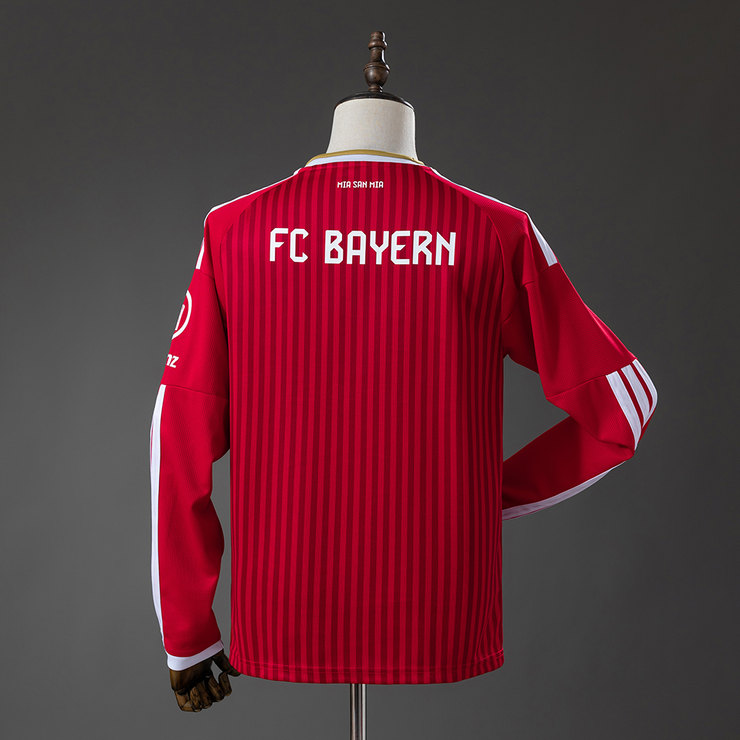 Bayern München 2026/27 Hemmatröja Herr Långärmad Röd Fotbollströja