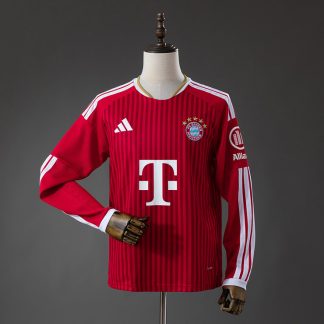 Bayern München 2026/27 Hemmatröja Herr Långärmad Röd Fotbollströja