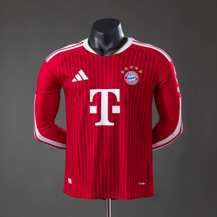 Bayern München 2026/27 Hemmatröja Långärmad Fotbollströja Herr