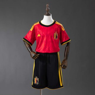 Belgien VM 2026 Hemmaställ Barn Fotbollströja med Shorts