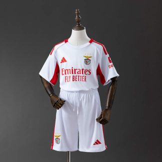 Benfica 2025/26 Tredjeställ Barn Fotbollströja med Shorts
