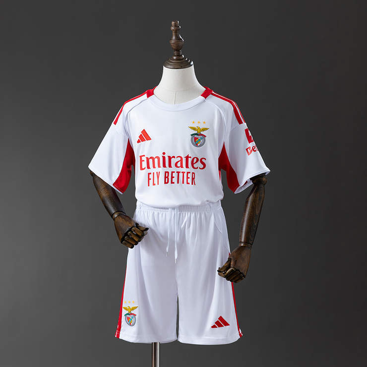 Benfica 2025/26 Tredjeställ Barn Fotbollströja med Shorts