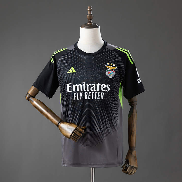 Benfica 2026/27 Målvaktströja Svart Grå Fotbollströja Herr