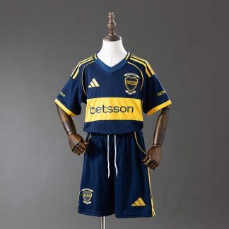 Boca Juniors 2025/26 Hemmaställ Barn Fotbollströja med Shorts