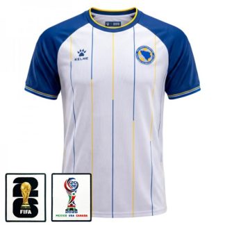 Bosnien och Hercegovina VM 2026 Bortatröja Fotbollströja med VM-Patch Herr