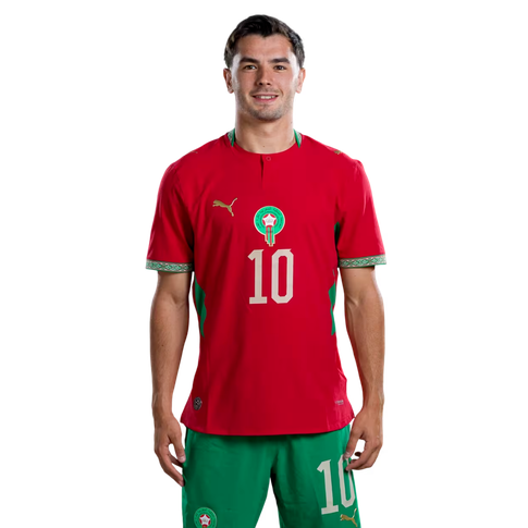 Brahim Díaz 10 Marocko VM 2026 Hemmaställ Herr Fotbollströja med Shorts
