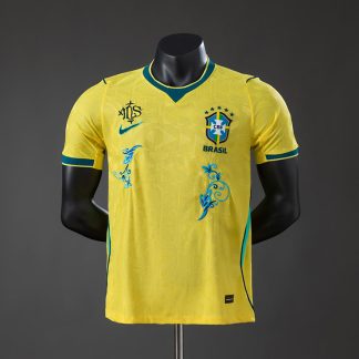 Brasilien VM 2026 Hemmatröja Herr Spelarversion Broderiutgåva Fotbollströja