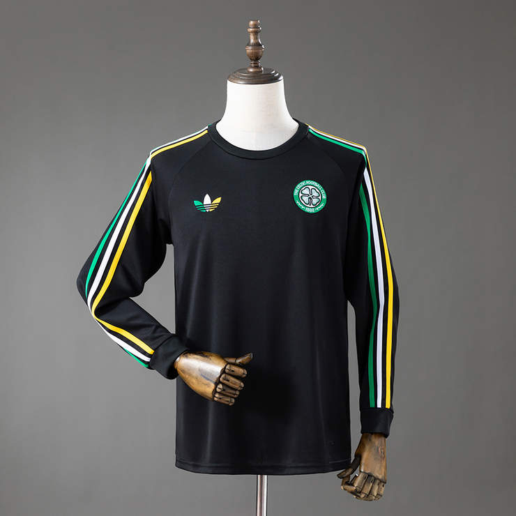 Celtic 2026/27 Svart Långärmad Traveltröja Herr Fotbollströja