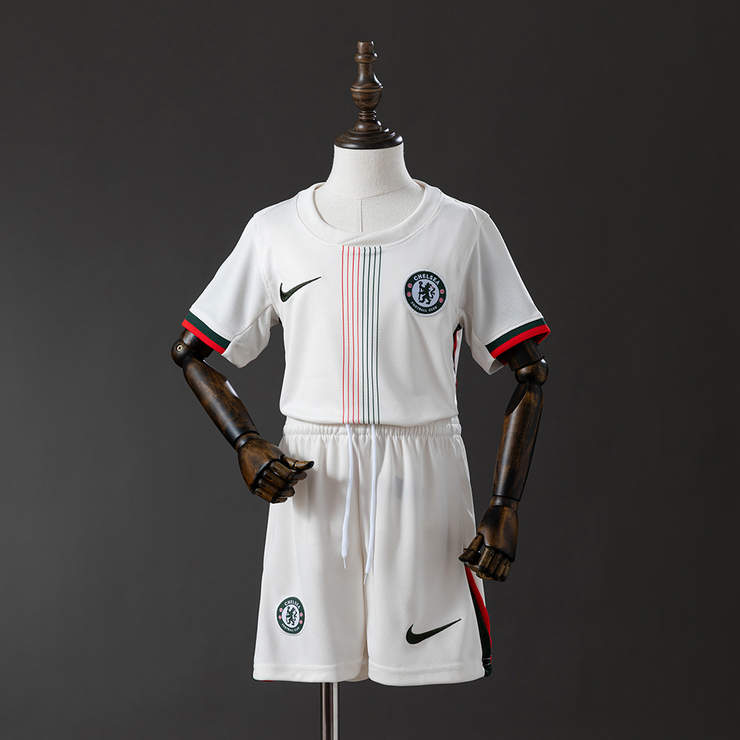 Chelsea 2025/26 Bortatröja Barn Fotbollströja med Shorts