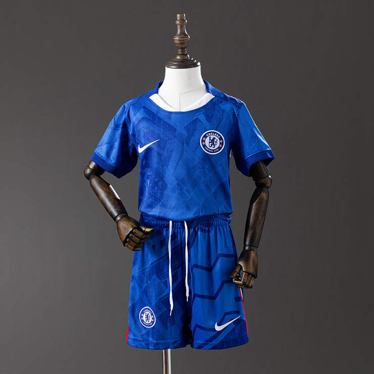 Chelsea 2025/26 Hemmatröja Barn Fotbollströja med Shorts