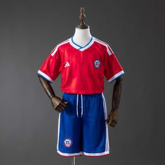 Chile VM 2026 Hemmaställ Barn Fotbollströja med Shorts