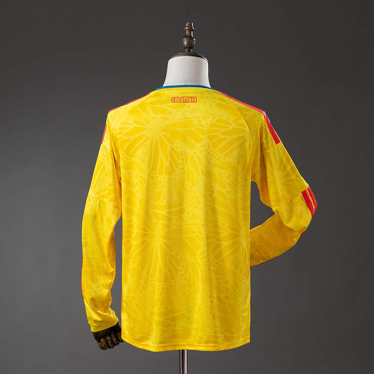 Colombia VM 2026 Hemmatröja Långärmad Fotbollströja Herr