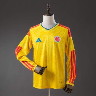 Colombia VM 2026 Hemmatröja Långärmad Fotbollströja Herr