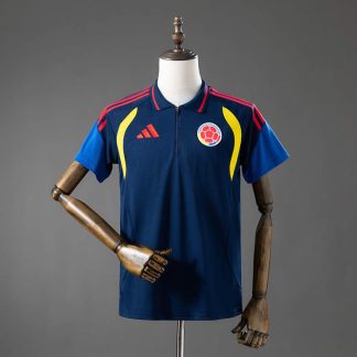 Colombia VM 2026 Träningspolo Marinblå Fotbollströja Herr
