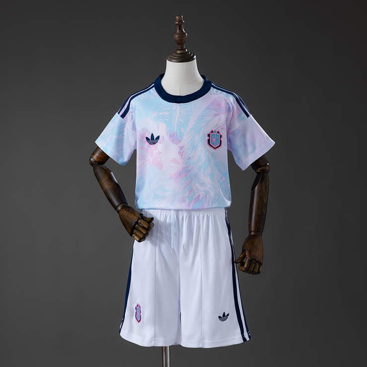 Costa Rica 2026/27 Bortatröja Barn Fotbollströja med Shorts