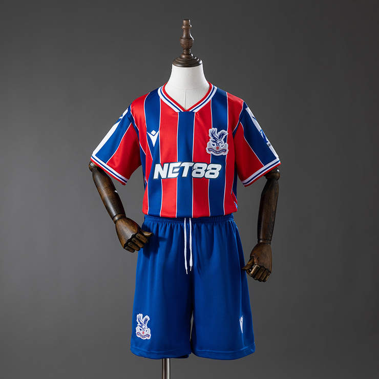 Crystal Palace 2025/26 Hemmaställ Barn Fotbollströja med Shorts