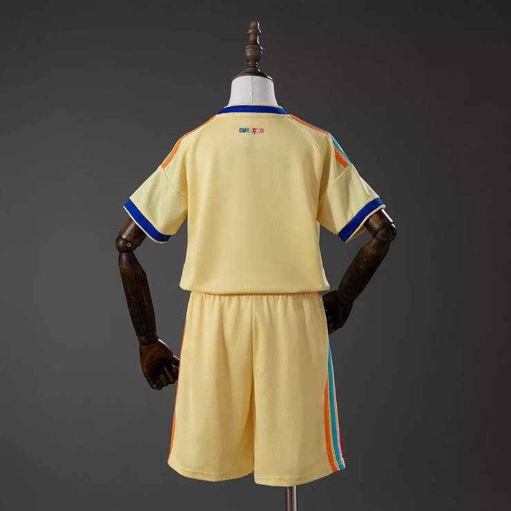 Curaçao VM 2026 Bortaställ Barn Fotbollströja med Shorts