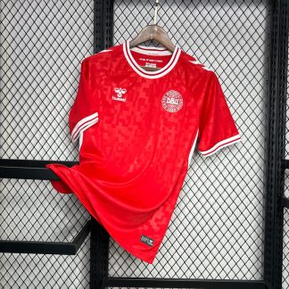 Danmark EM 2024 Röd Hemmatröja Herr Fotbollströja