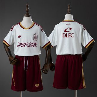 Dellafuente x Spanien VM 2026 Bortatröja Barn Fotbollströja Set