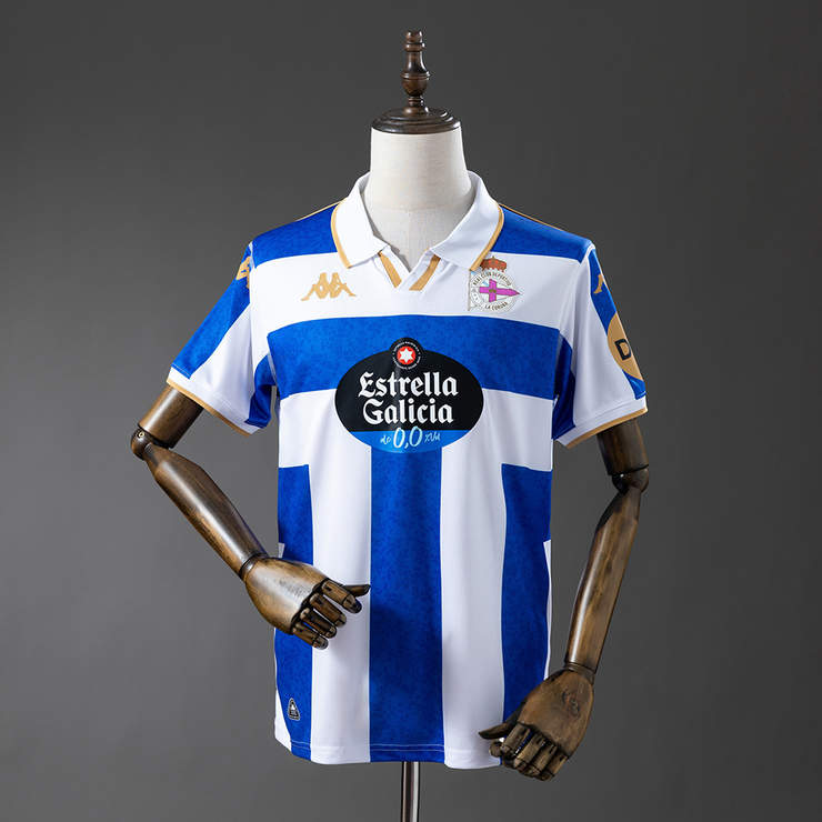 Deportivo La Coruña 2025/26 Hemmatröja Kortärmad Fotbollströja Herr