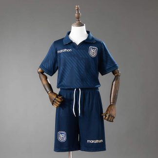 Ecuador VM 2026 Bortaställ Barn Fotbollströja med Shorts
